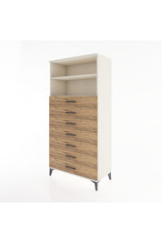 Hyperion Dolap 2 Raflı 7 Çekmeceli 88x44x182 - S57M033V3B