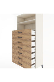 Hyperion Dolap 2 Raflı 7 Çekmeceli 88x44x182 - S57M033V3B