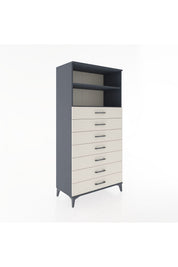 Hyperion Dolap 2 Raflı 7 Çekmeceli 88x44x182 - S57M033V4B