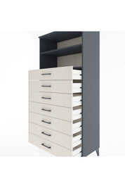 Hyperion Dolap 2 Raflı 7 Çekmeceli 88x44x182 - S57M033V4B