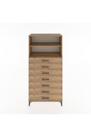 Hyperion Dolap 2 Raflı 7 Çekmeceli 88x44x182 - S57M033V9B