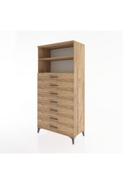Hyperion Dolap 2 Raflı 7 Çekmeceli 88x44x182 - S57M033V9B