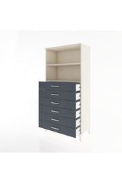 Hyperion Dolap 2 Raflı 6 Çekmeceli 88x44x182 - S57M034V2B