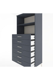 Hyperion Dolap 2 Raflı 6 Çekmeceli 88x44x182 - S57M034V5B
