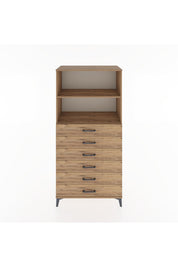 Hyperion Dolap 2 Raflı 6 Çekmeceli 88x44x182 - S57M034V9B