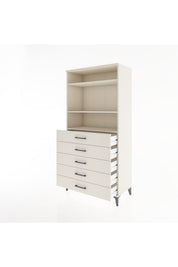 Hyperion Dolap 3 Raflı 5 Çekmeceli 88x44x182 - S57M035V1B