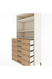 Hyperion Dolap 3 Raflı 5 Çekmeceli 88x44x182 - S57M035V3B