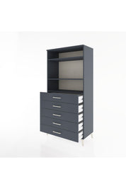 Hyperion Dolap 3 Raflı 5 Çekmeceli 88x44x182 - S57M035V5B