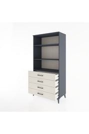 Hyperion Dolap 3 Raflı 4 Çekmeceli 88x44x182 - S57M036V4B