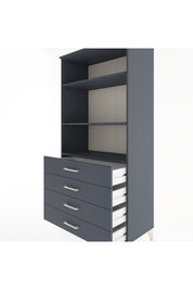Hyperion Dolap 3 Raflı 4 Çekmeceli 88x44x182 - S57M036V5B
