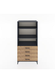 Hyperion Dolap 3 Raflı 4 Çekmeceli 88x44x182 - S57M036V6B