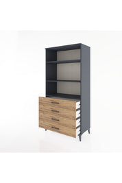 Hyperion Dolap 3 Raflı 4 Çekmeceli 88x44x182 - S57M036V6B