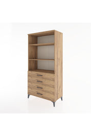 Hyperion Dolap 3 Raflı 4 Çekmeceli 88x44x182 - S57M036V9B