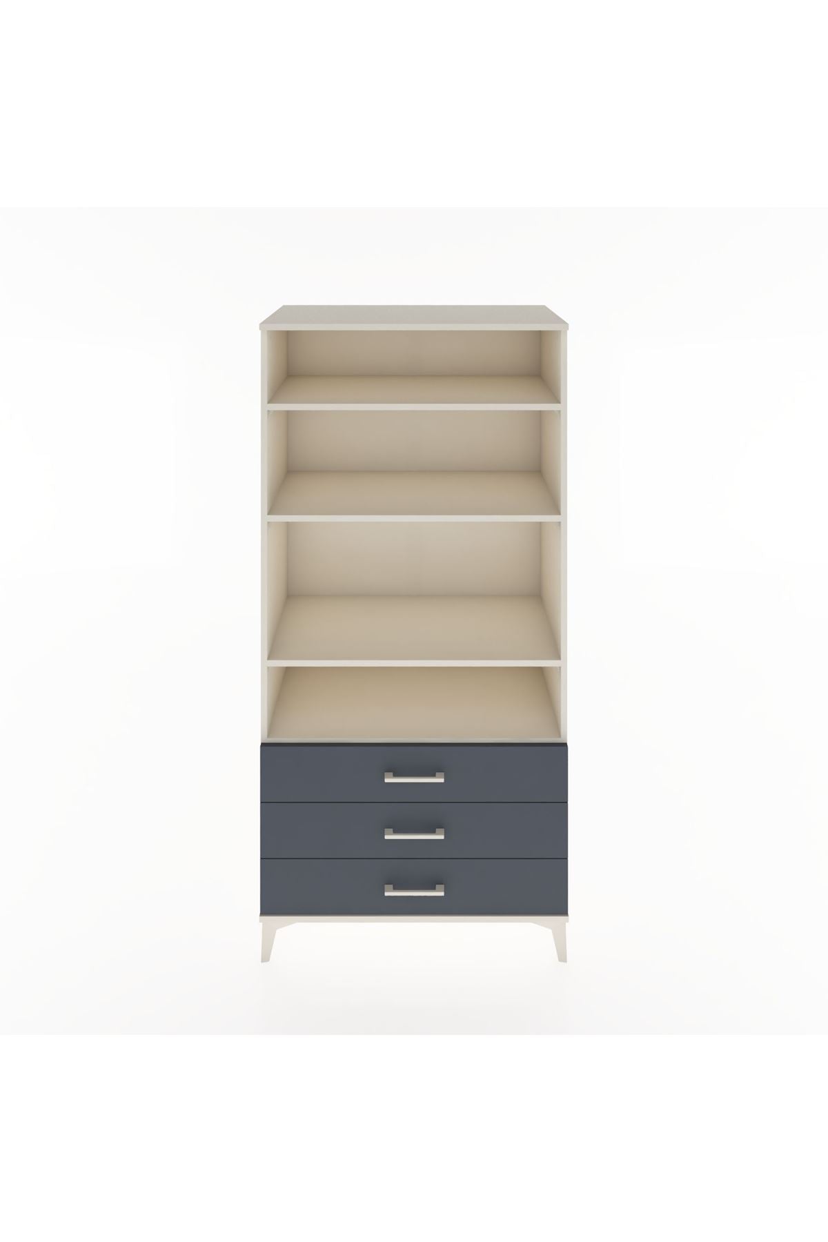 Hyperion Dolap Tek Raflı 7 Çekmeceli 88x44x182 - S57M037V2B