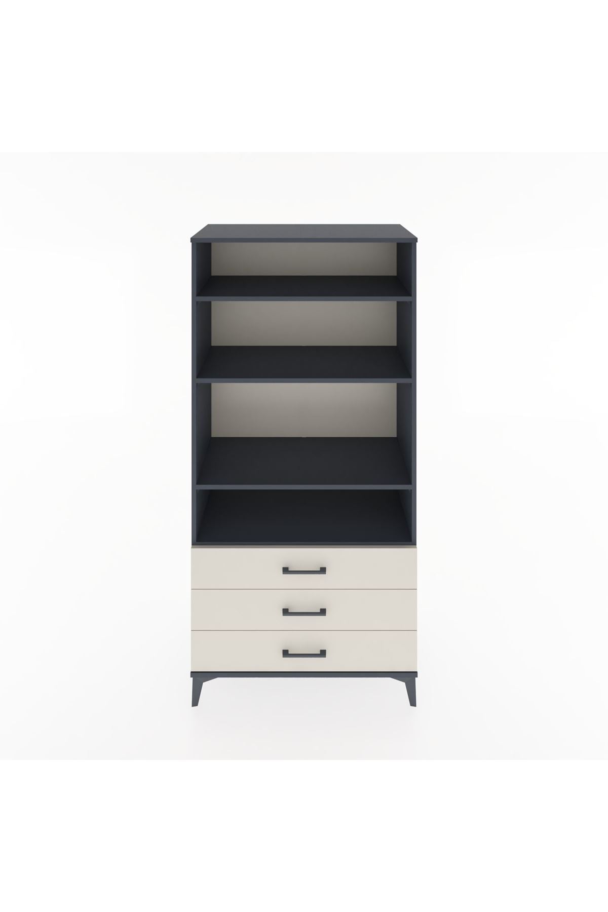 Hyperion Dolap Tek Raflı 7 Çekmeceli 88x44x182 - S57M037V4B