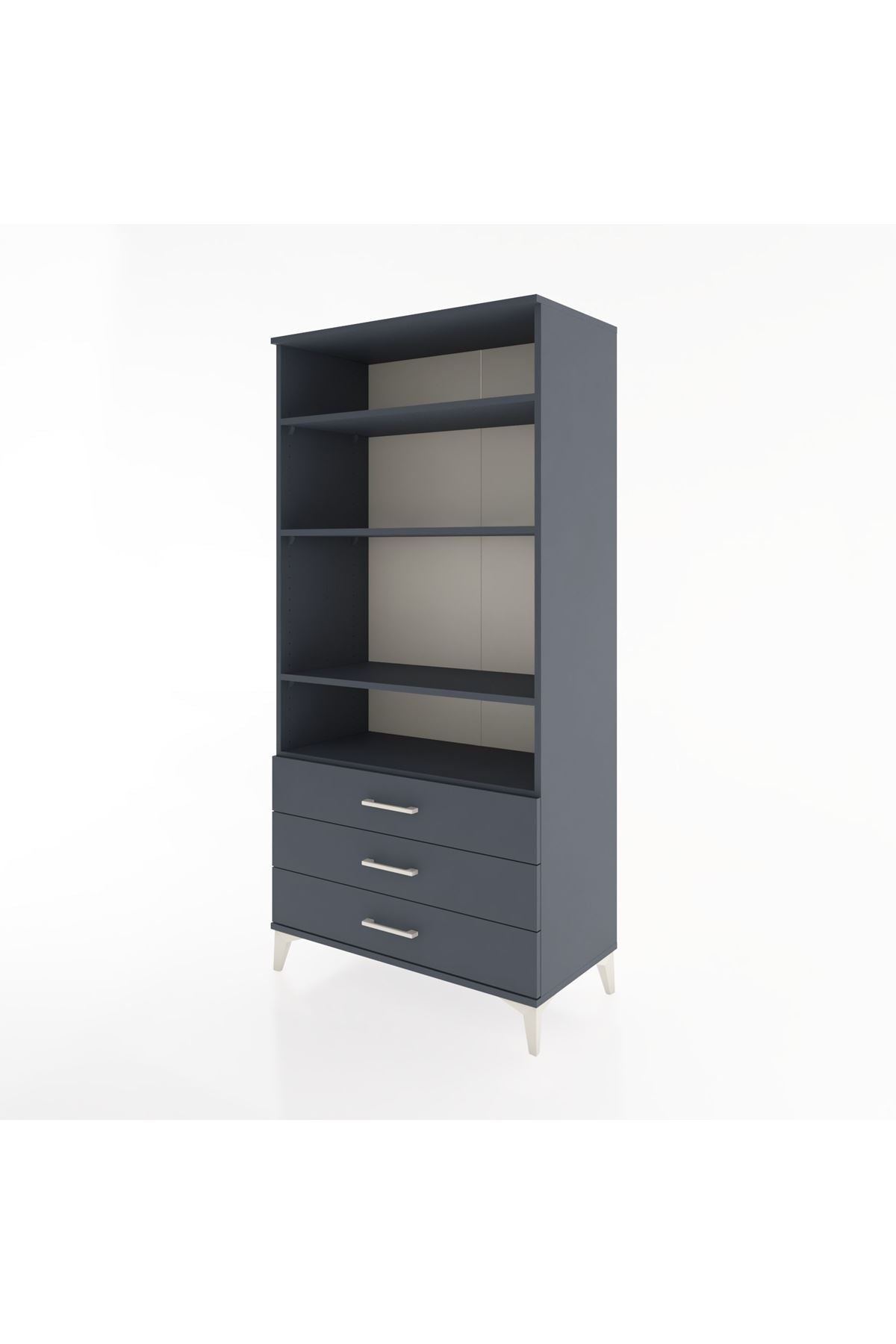 Hyperion Dolap Tek Raflı 7 Çekmeceli 88x44x182 - S57M037V5B