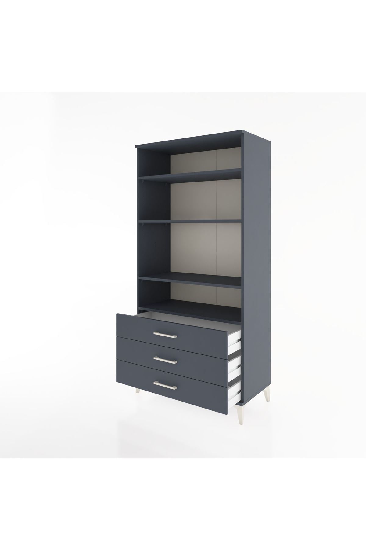 Hyperion Dolap Tek Raflı 7 Çekmeceli 88x44x182 - S57M037V5B