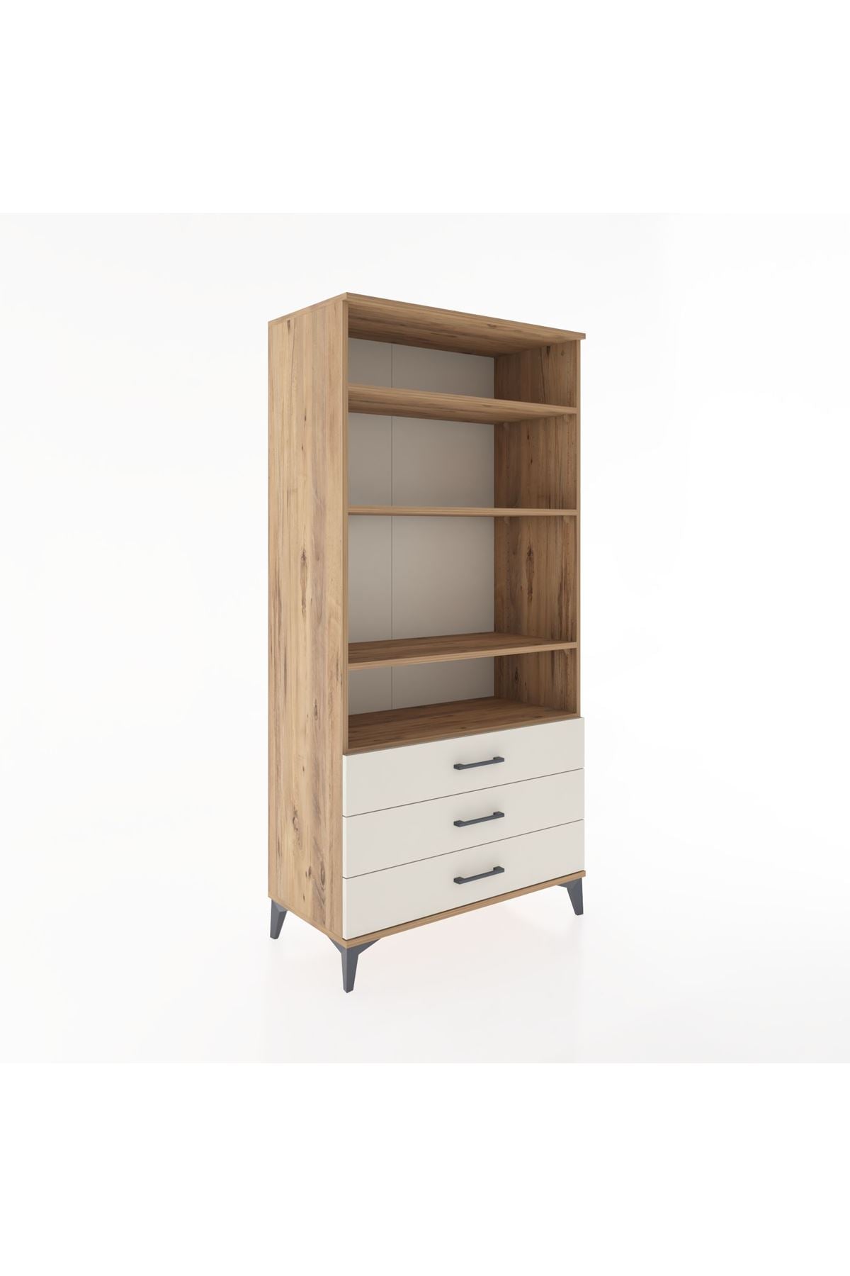 Hyperion Dolap Tek Raflı 7 Çekmeceli 88x44x182 - S57M037V7B