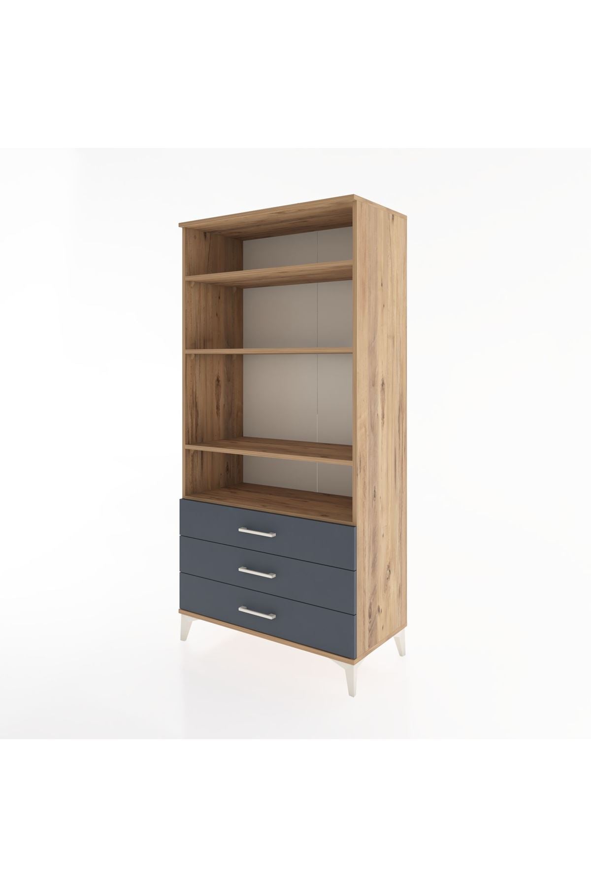 Hyperion Dolap Tek Raflı 7 Çekmeceli 88x44x182 - S57M037V8B