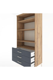 Hyperion Dolap Tek Raflı 7 Çekmeceli 88x44x182 - S57M037V8B