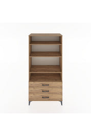 Hyperion Dolap Tek Raflı 7 Çekmeceli 88x44x182 - S57M037V9B