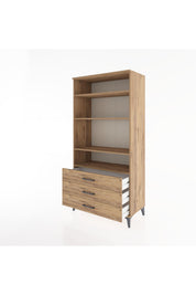 Hyperion Dolap Tek Raflı 7 Çekmeceli 88x44x182 - S57M037V9B