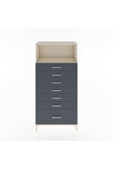 Hyperion Dolap Tek Raflı 7 Çekmeceli 88x44x182