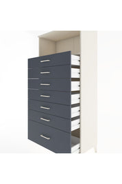 Hyperion Dolap Tek Raflı 7 Çekmeceli 88x44x182 - S57M038V2B