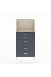 Hyperion Dolap Tek Raflı 6 Çekmeceli 88x44x182 - S57M039V2B