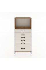 Hyperion Dolap Tek Raflı 6 Çekmeceli 88x44x182