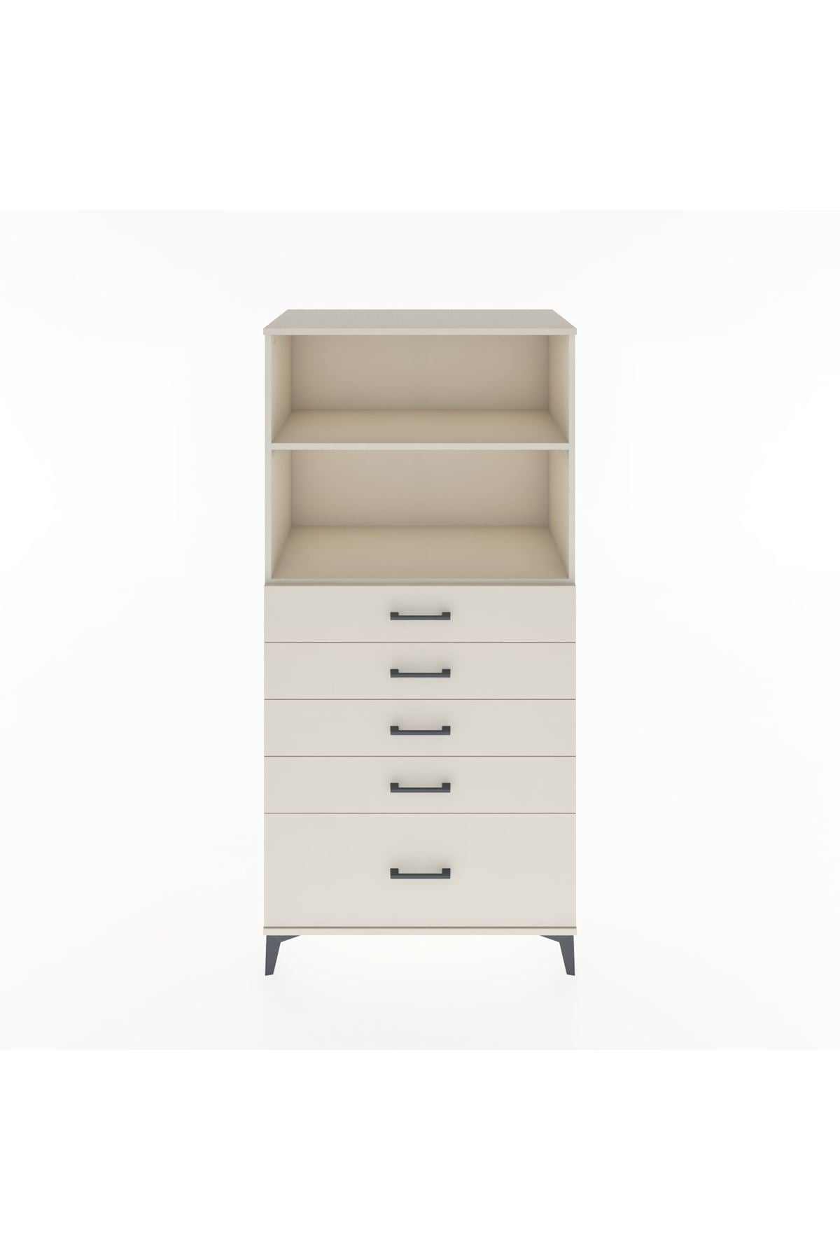 Hyperion Dolap 2 Raflı 5 Çekmeceli 88x44x182 - S57M040V1B