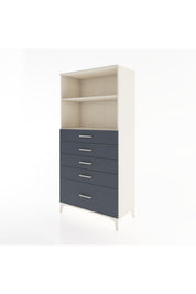 Hyperion Dolap 2 Raflı 5 Çekmeceli 88x44x182 - S57M040V2B