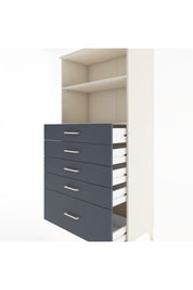 Hyperion Dolap 2 Raflı 5 Çekmeceli 88x44x182 - S57M040V2B