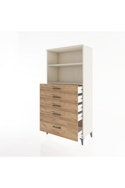 Hyperion Dolap 2 Raflı 5 Çekmeceli 88x44x182 - S57M040V3B