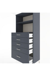 Hyperion Dolap 2 Raflı 5 Çekmeceli 88x44x182 - S57M040V5B