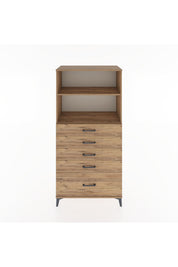 Hyperion Dolap 2 Raflı 5 Çekmeceli 88x44x182 - S57M040V9B