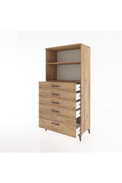 Hyperion Dolap 2 Raflı 5 Çekmeceli 88x44x182 - S57M040V9B