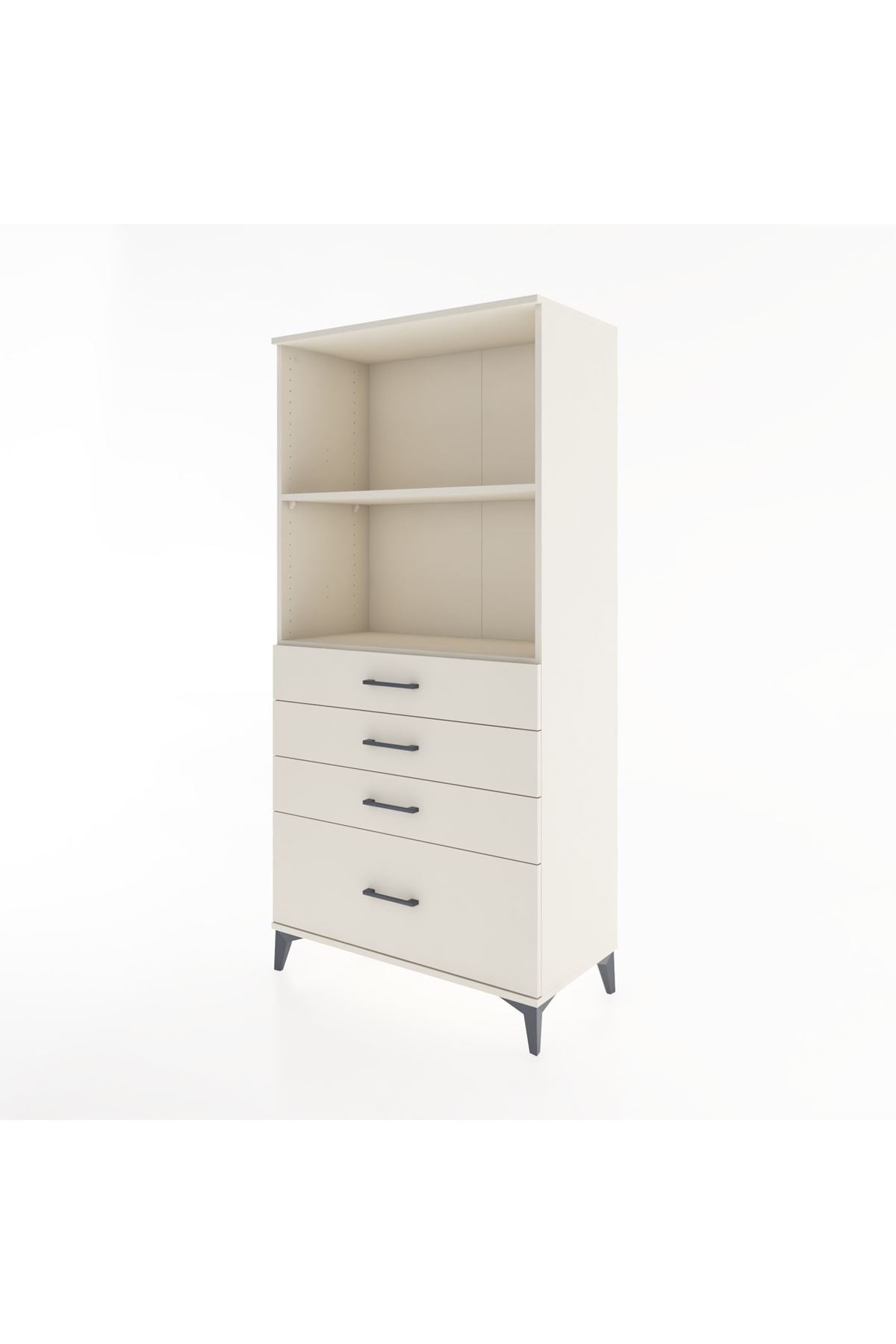 Hyperion Dolap 2 Raflı 4 Çekmeceli 88x44x182 - S57M041V1B