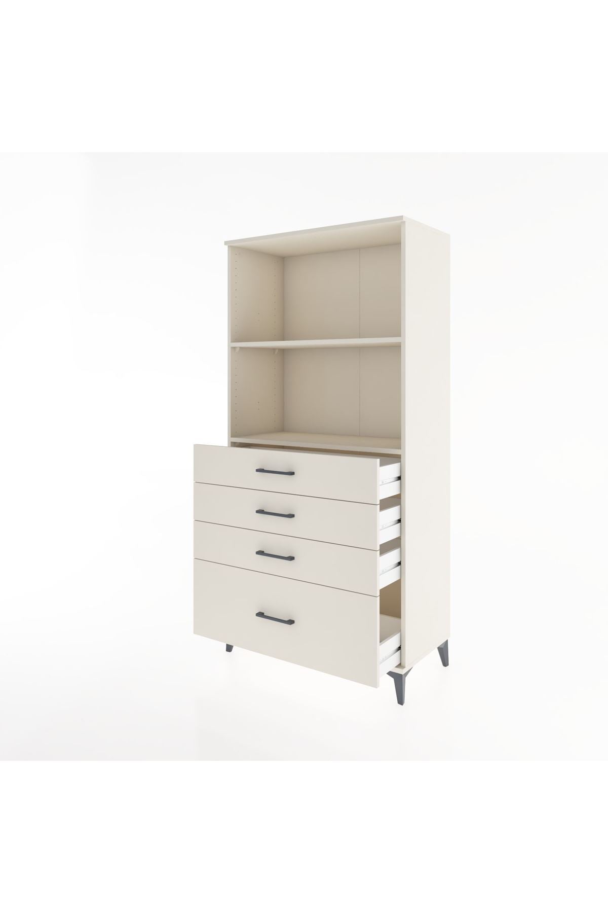Hyperion Dolap 2 Raflı 4 Çekmeceli 88x44x182 - S57M041V1B