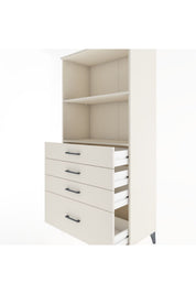 Hyperion Dolap 2 Raflı 4 Çekmeceli 88x44x182 - S57M041V1B