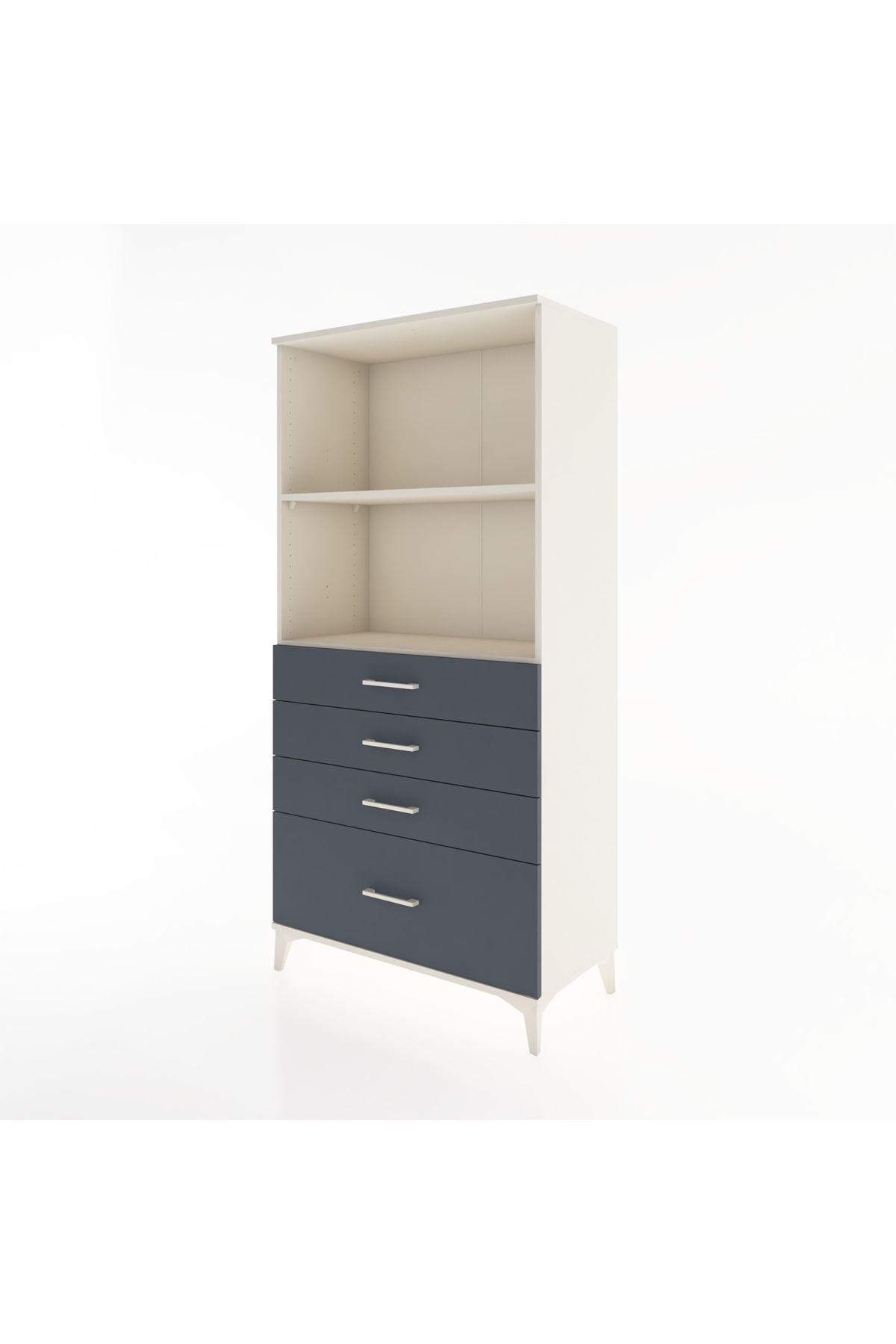Hyperion Dolap 2 Raflı 4 Çekmeceli 88x44x182 - S57M041V2B