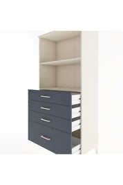 Hyperion Dolap 2 Raflı 4 Çekmeceli 88x44x182 - S57M041V2B