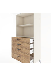 Hyperion Dolap 2 Raflı 4 Çekmeceli 88x44x182 - S57M041V3B