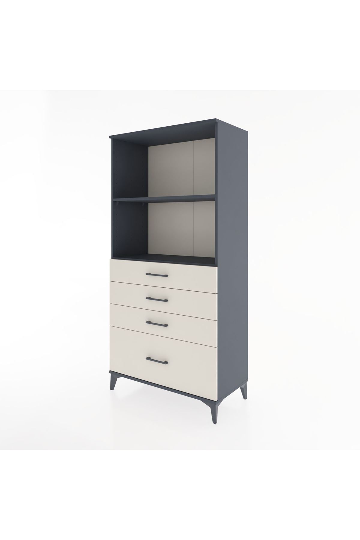 Hyperion Dolap 2 Raflı 4 Çekmeceli 88x44x182 - S57M041V4B