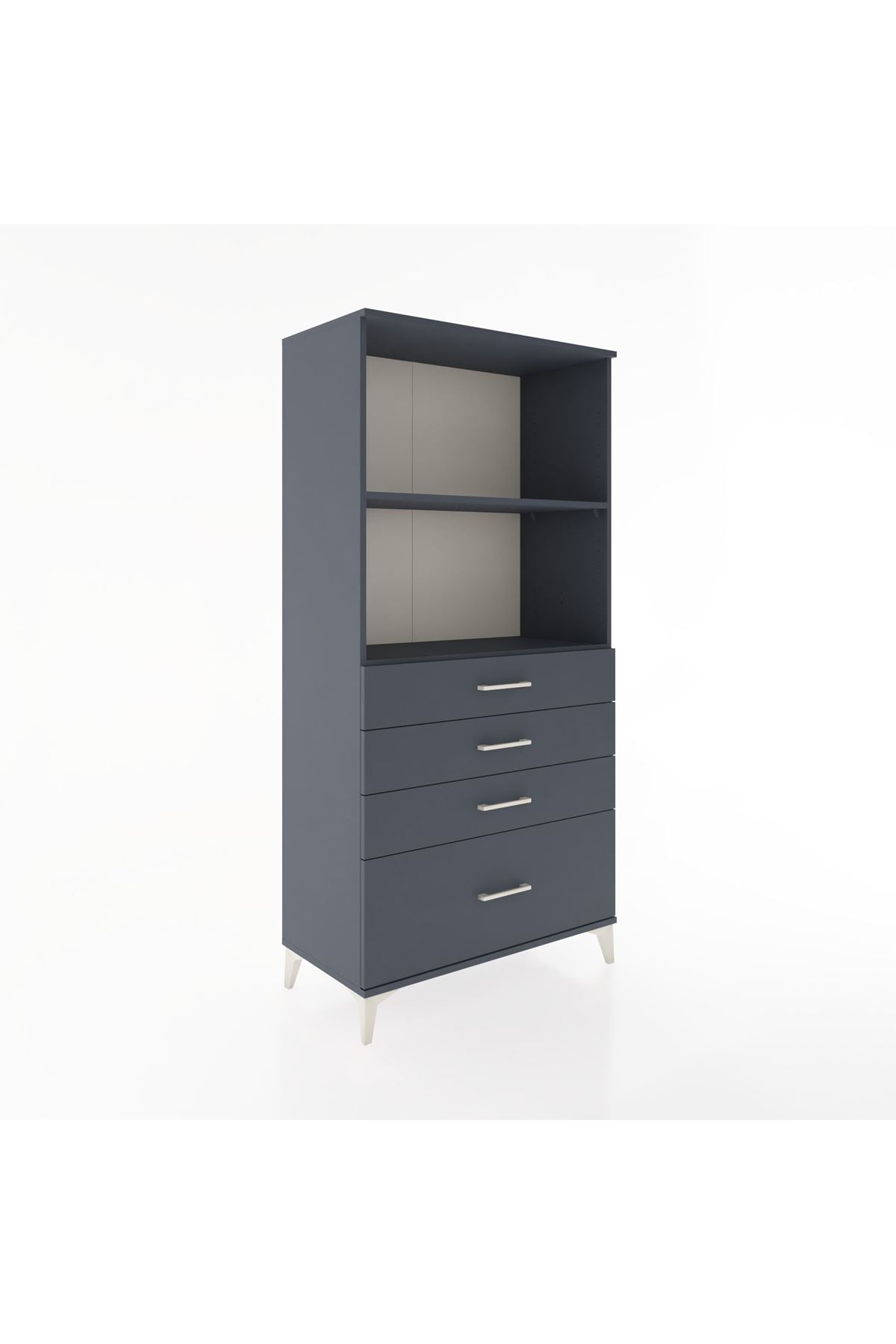 Hyperion Dolap 2 Raflı 4 Çekmeceli 88x44x182 - S57M041V5B