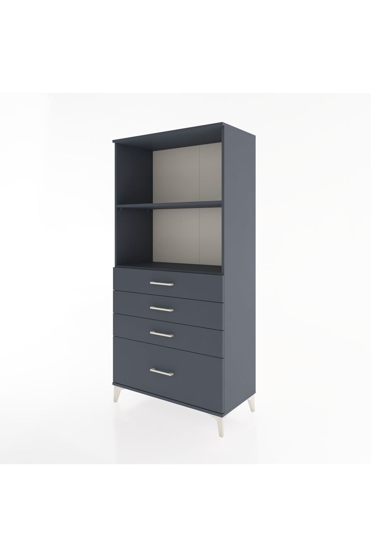 Hyperion Dolap 2 Raflı 4 Çekmeceli 88x44x182 - S57M041V5B