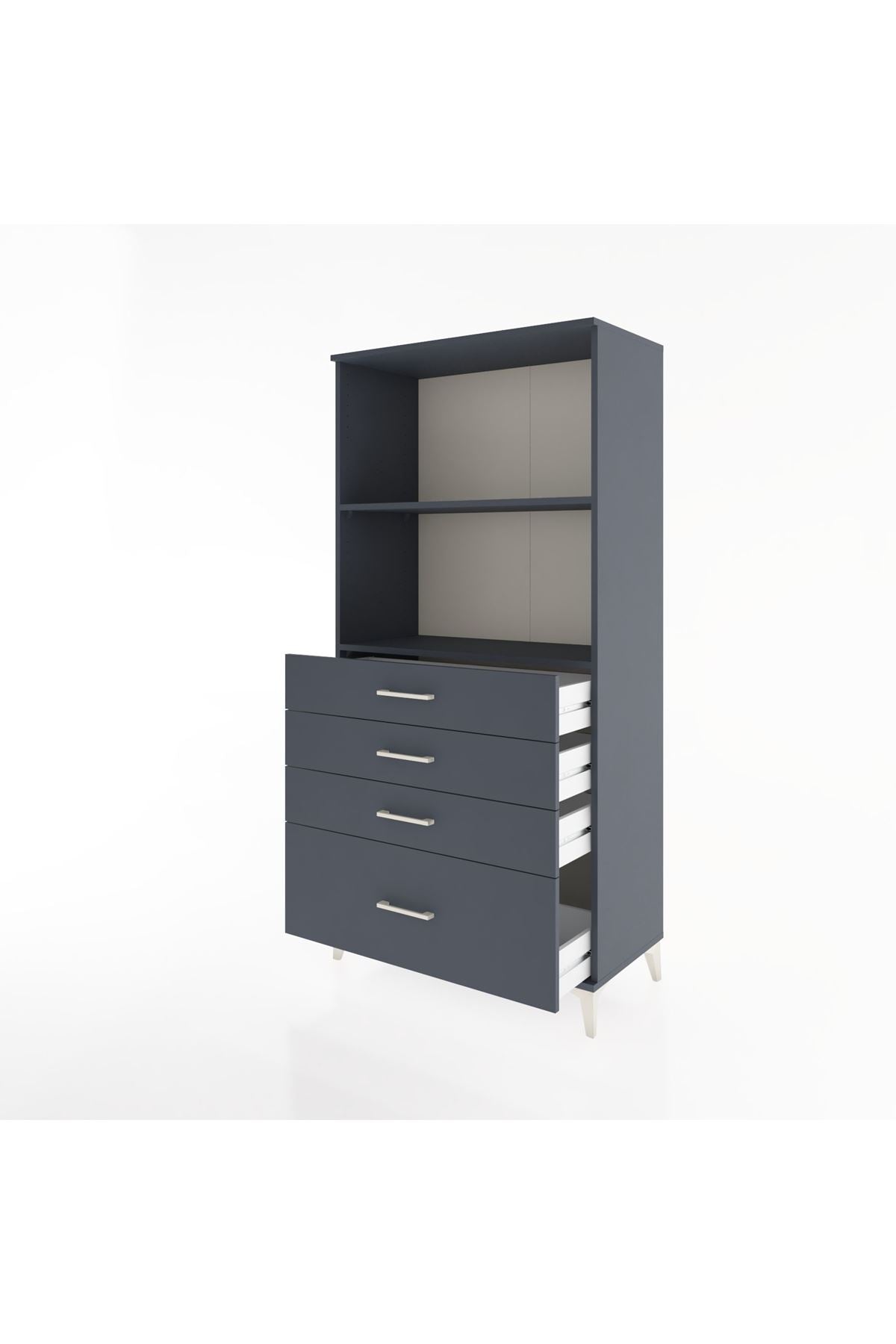 Hyperion Dolap 2 Raflı 4 Çekmeceli 88x44x182 - S57M041V5B