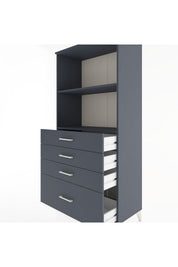 Hyperion Dolap 2 Raflı 4 Çekmeceli 88x44x182 - S57M041V5B