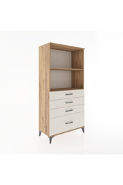 Hyperion Dolap 2 Raflı 4 Çekmeceli 88x44x182 - S57M041V7B