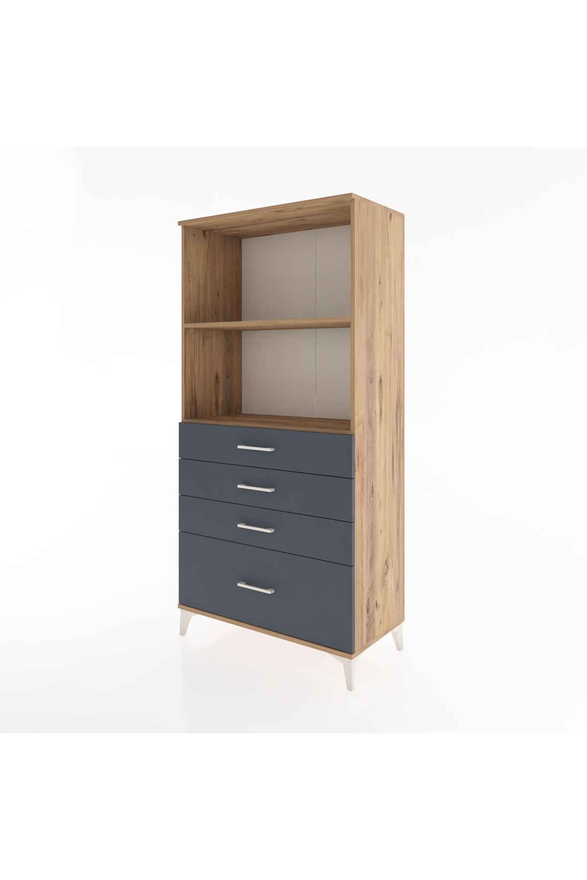 Hyperion Dolap 2 Raflı 4 Çekmeceli 88x44x182 - S57M041V8B